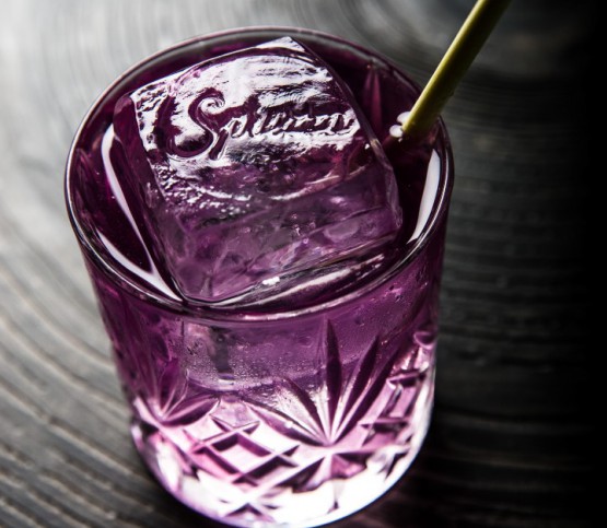 paarse cocktail, purple cocktail